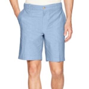 NWT IZOD Newport Oxford Flat Front Men's Shorts Size 36